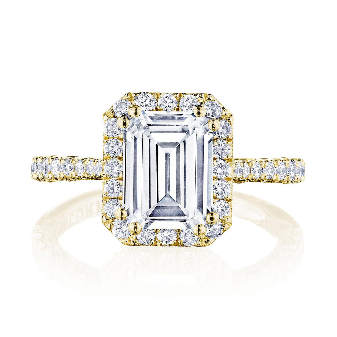 Emerald Bloom Engagement Ring