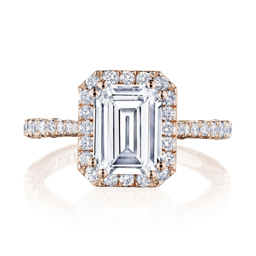 Emerald Bloom Engagement Ring