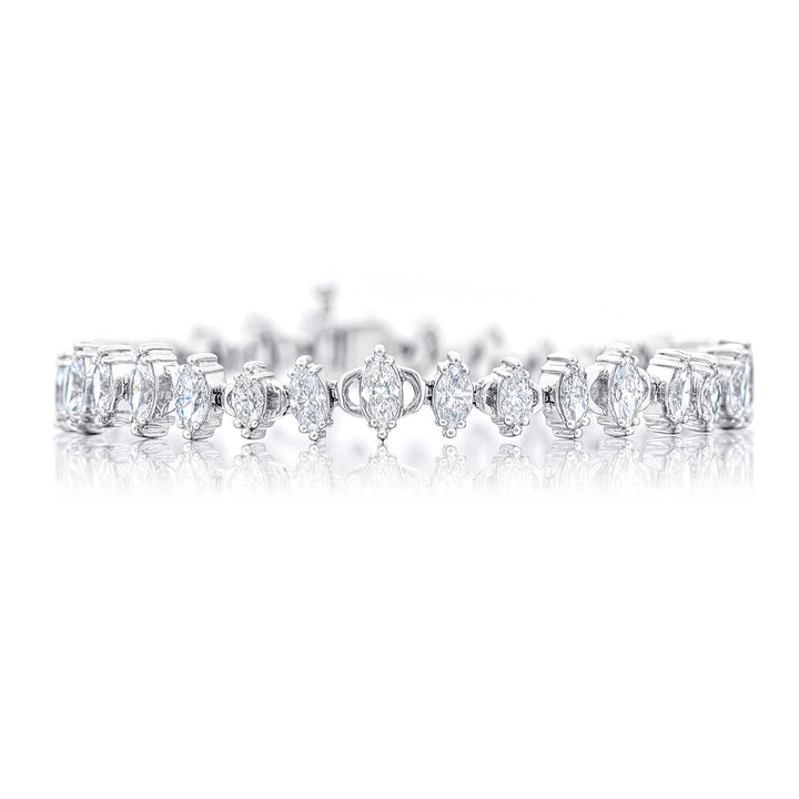 Platinum Marquise Diamond Bracelet