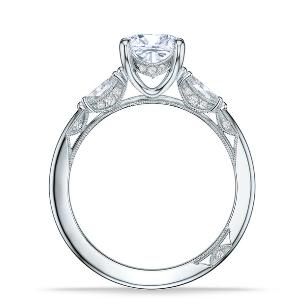 Cushion 3-Stone Engagement Ring