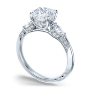 Cushion 3-Stone Engagement Ring