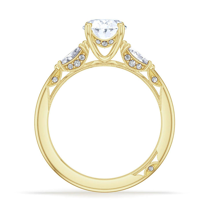 Oval 3-Stone Engagement Ring