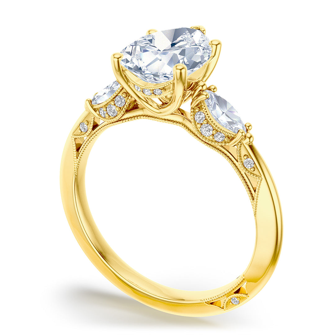 Pear 3-Stone Engagement Ring