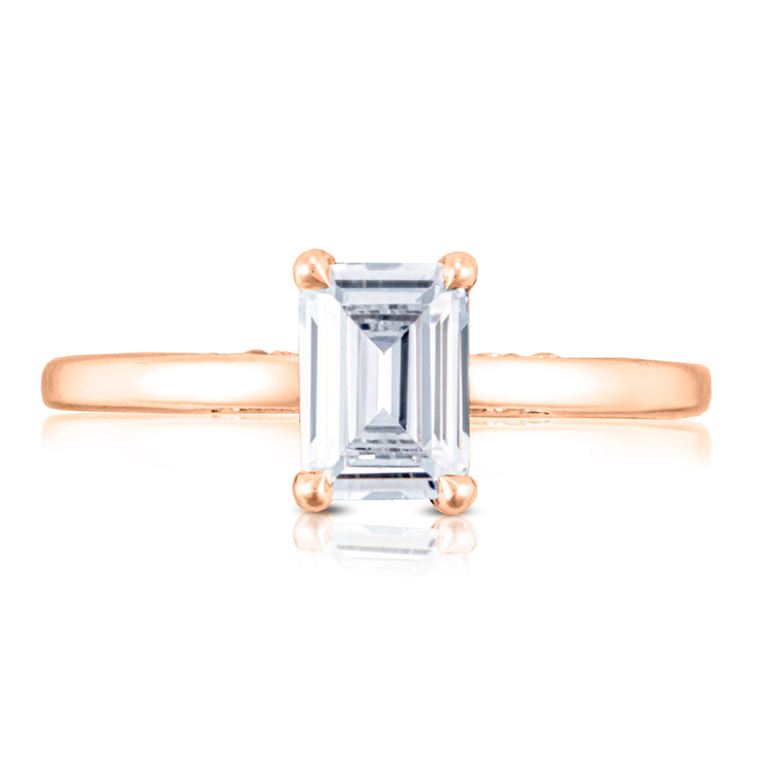 Emerald Solitaire Engagement Ring