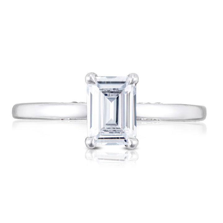 Emerald Solitaire Engagement Ring