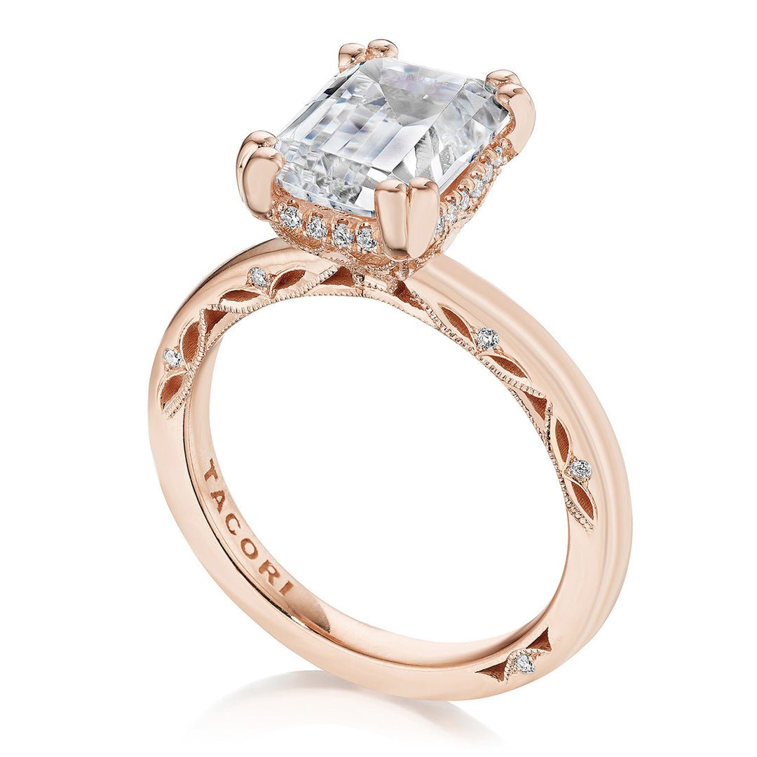 Emerald Solitaire Engagement Ring