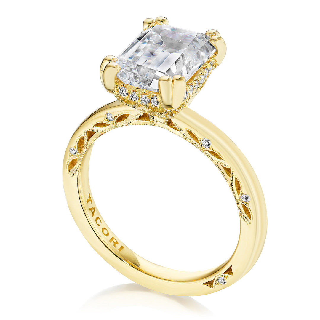 Emerald Solitaire Engagement Ring