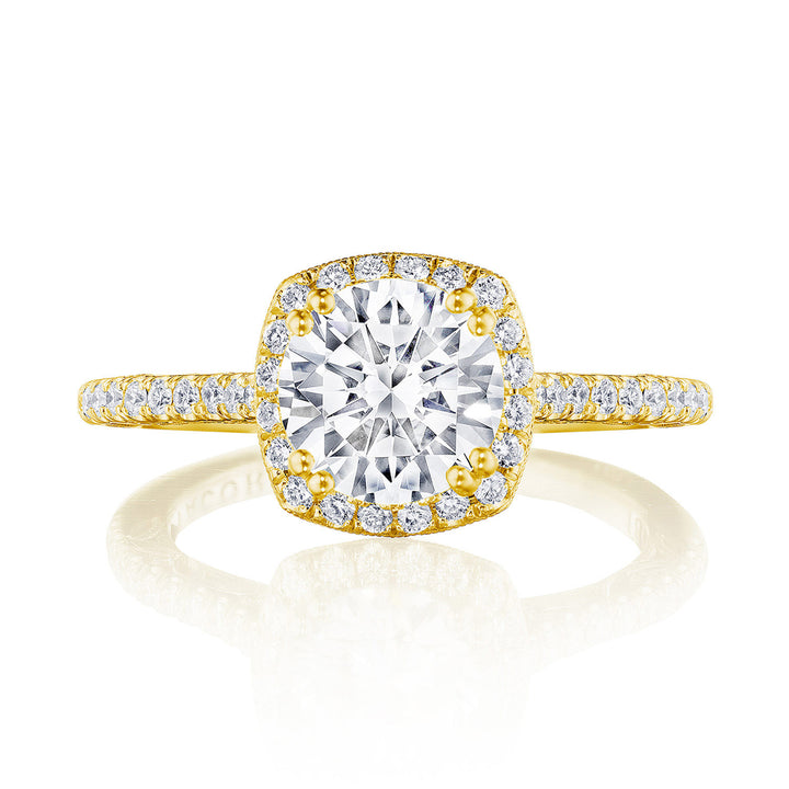 Cushion Bloom Engagement Ring