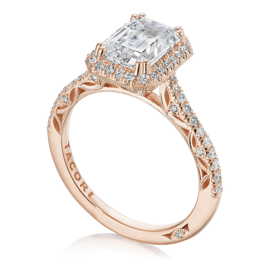 Emerald Bloom Engagement Ring