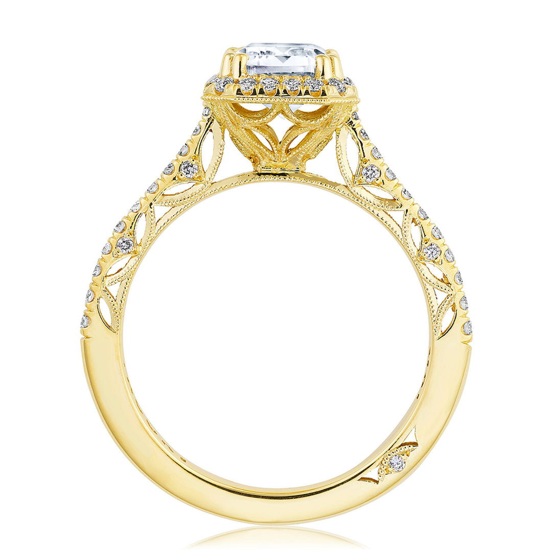 Emerald Bloom Engagement Ring