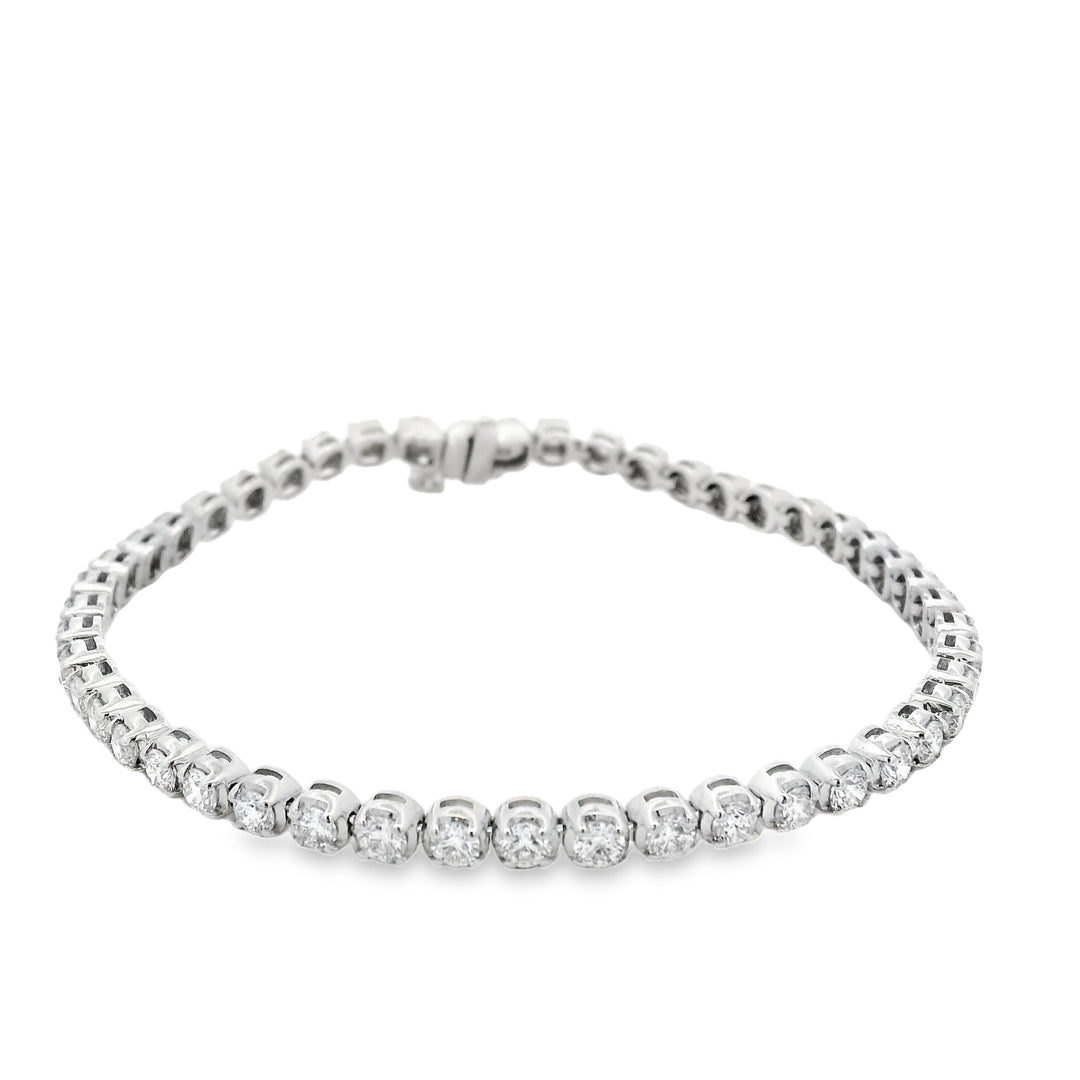 3.96ctw Natural Diamond Tennis Bracelet