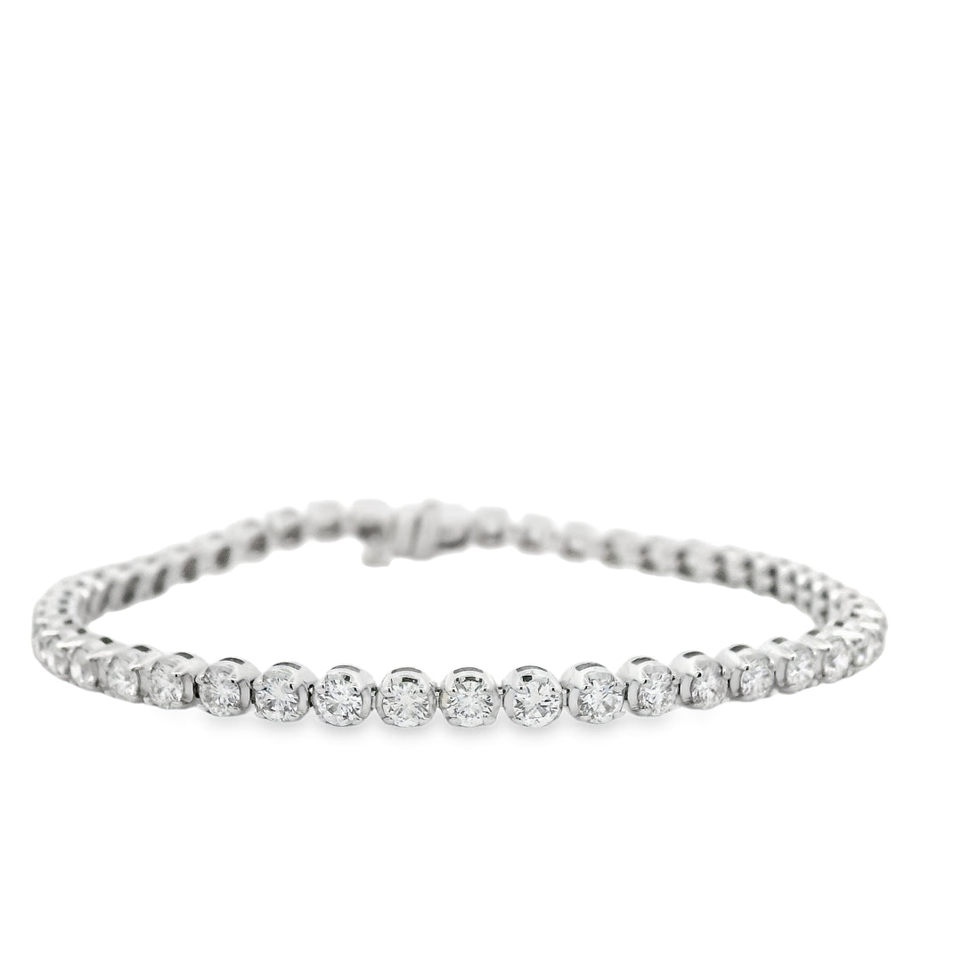 3.96ctw Natural Diamond Tennis Bracelet