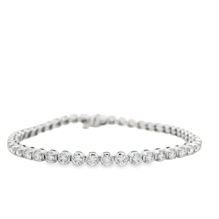 3.96ctw Natural Diamond Tennis Bracelet