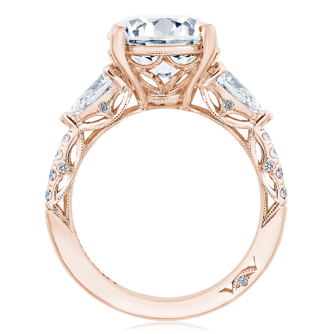 Round 3-Stone Engagement Ring