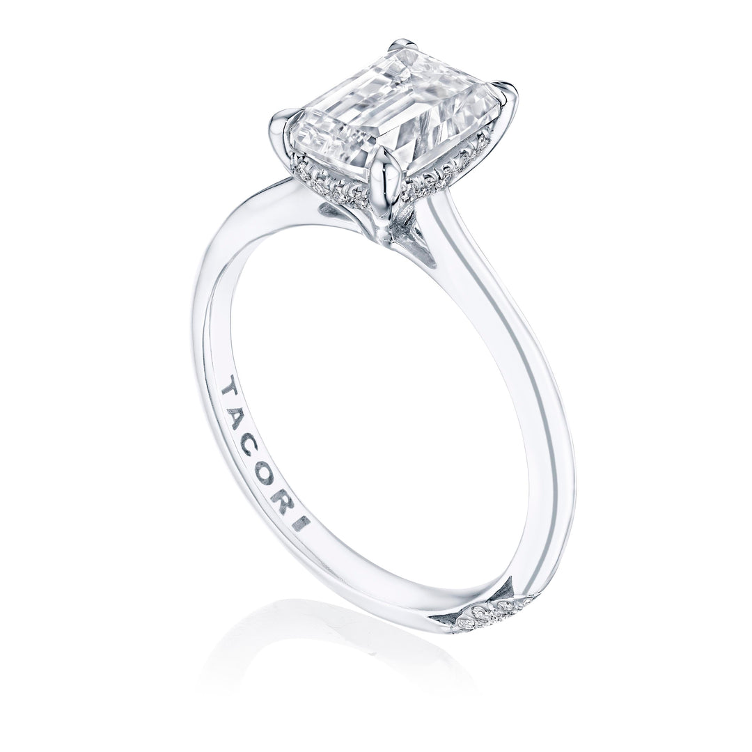 Emerald Solitaire Engagement Ring