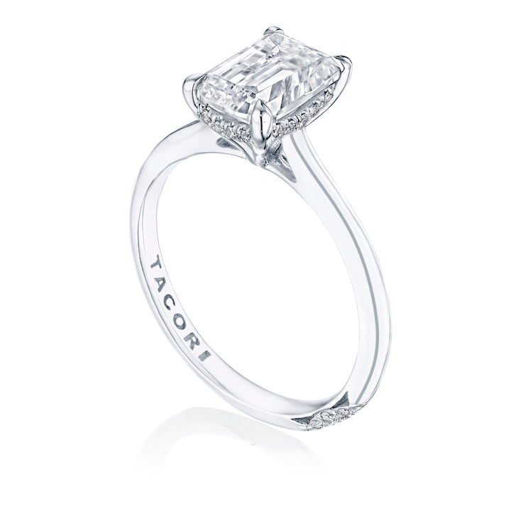 Emerald Solitaire Engagement Ring