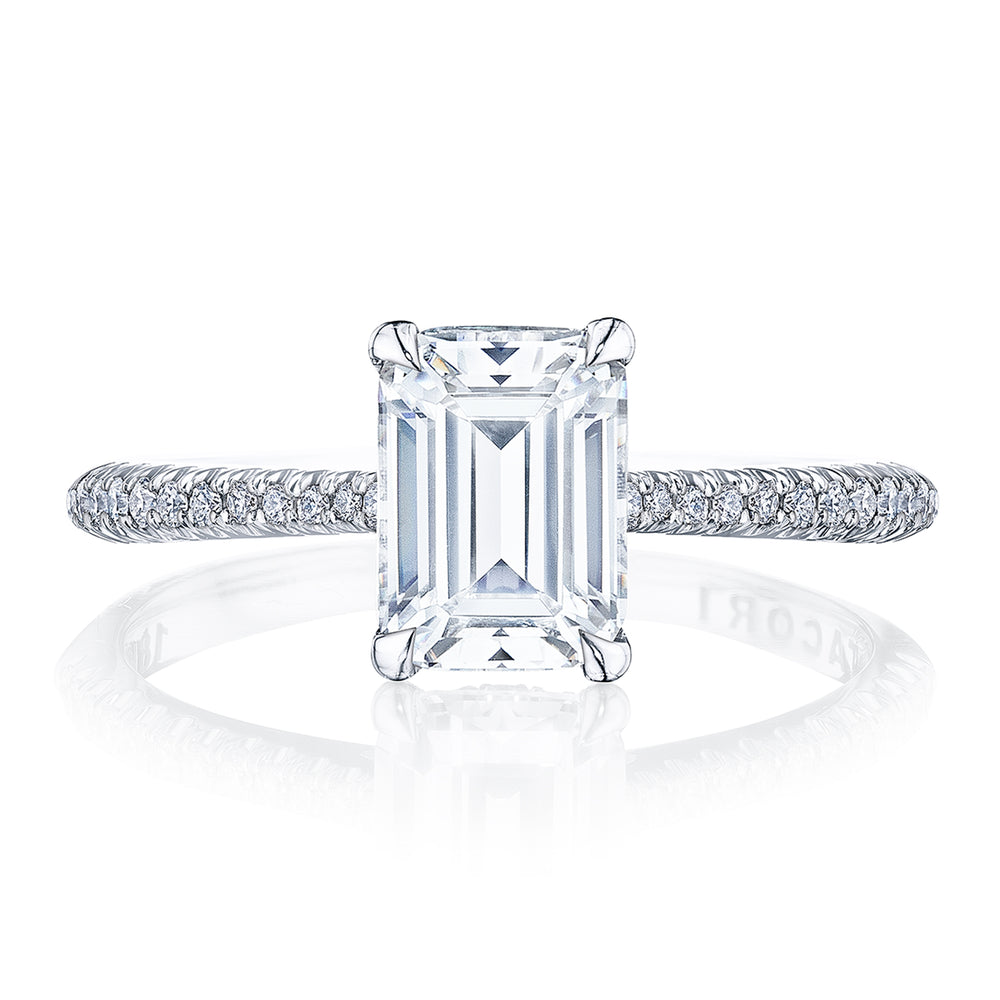 Emerald Solitaire Engagement Ring