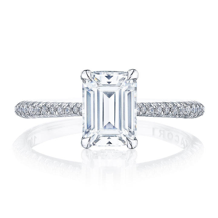 Emerald Solitaire Engagement Ring