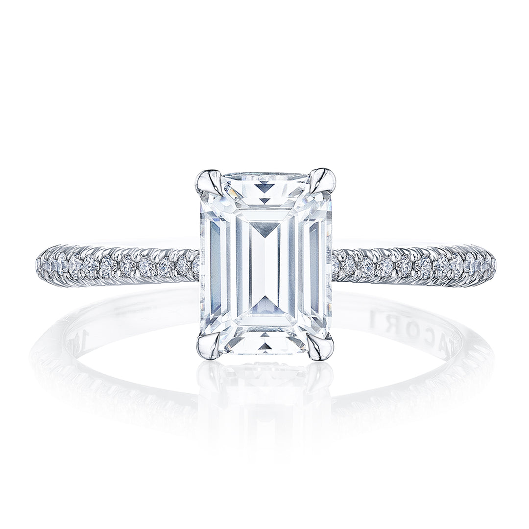 Emerald Solitaire Engagement Ring