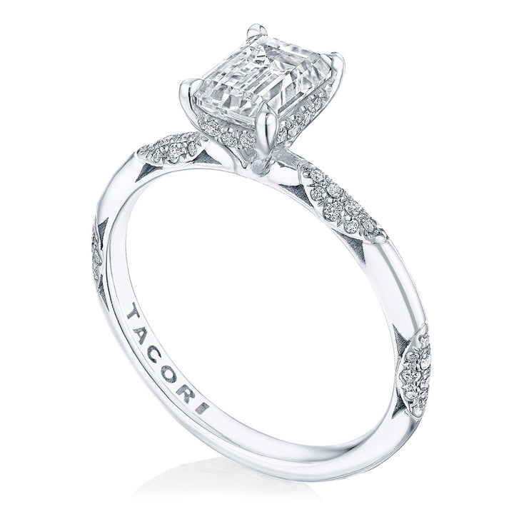 Emerald Solitaire Engagement Ring
