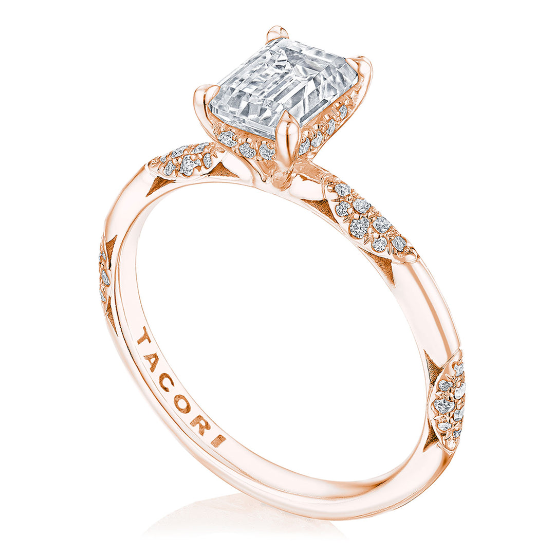 Emerald Solitaire Engagement Ring