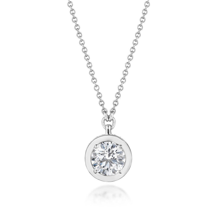 Round Cut Diamond Necklace