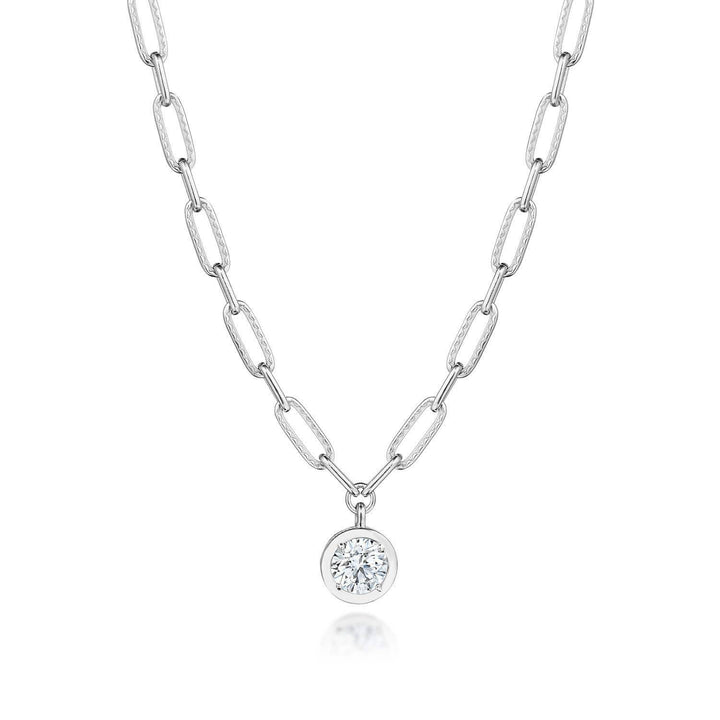 Petite Diamond Link Necklace