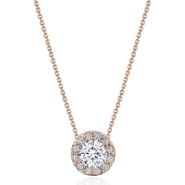 17"" Single Bloom Diamond Necklace