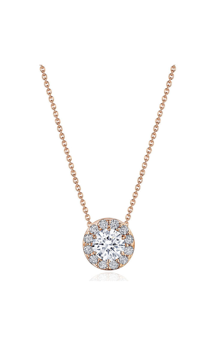 17"" Single Bloom Diamond Necklace