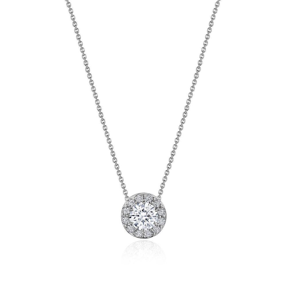 17"" Single Bloom Diamond Necklace