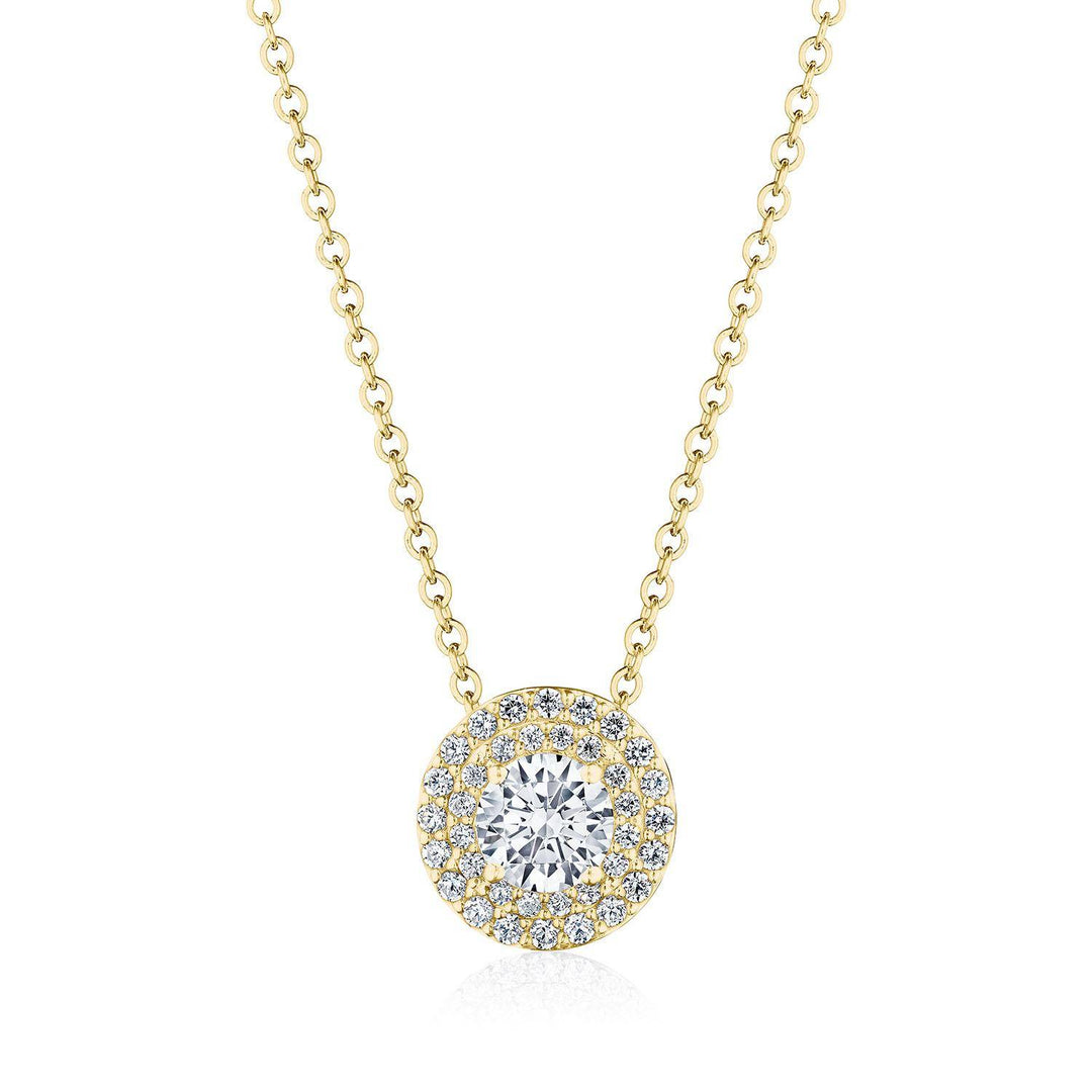 17"" Double Bloom Diamond Necklace