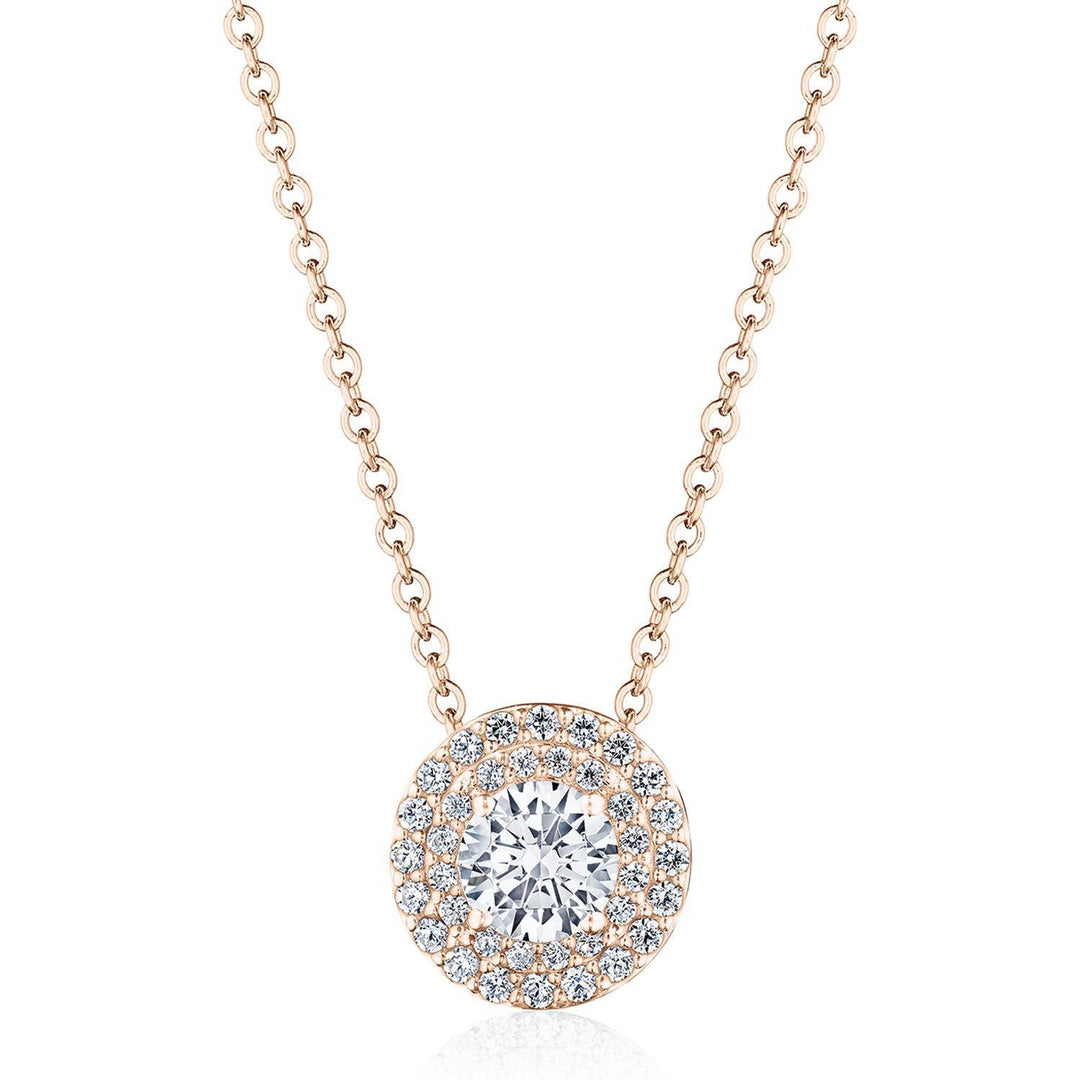 17"" Double Bloom Diamond Necklace