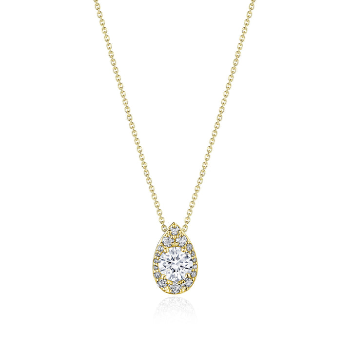 17"" Pear Bloom Diamond Necklace