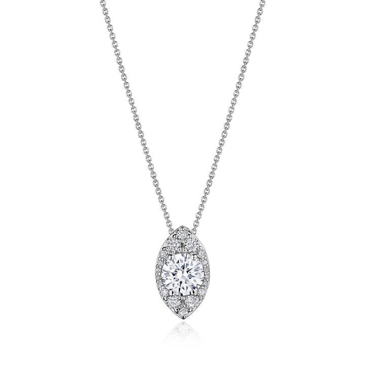 17"" Vertical Marquise Bloom Diamond Necklace