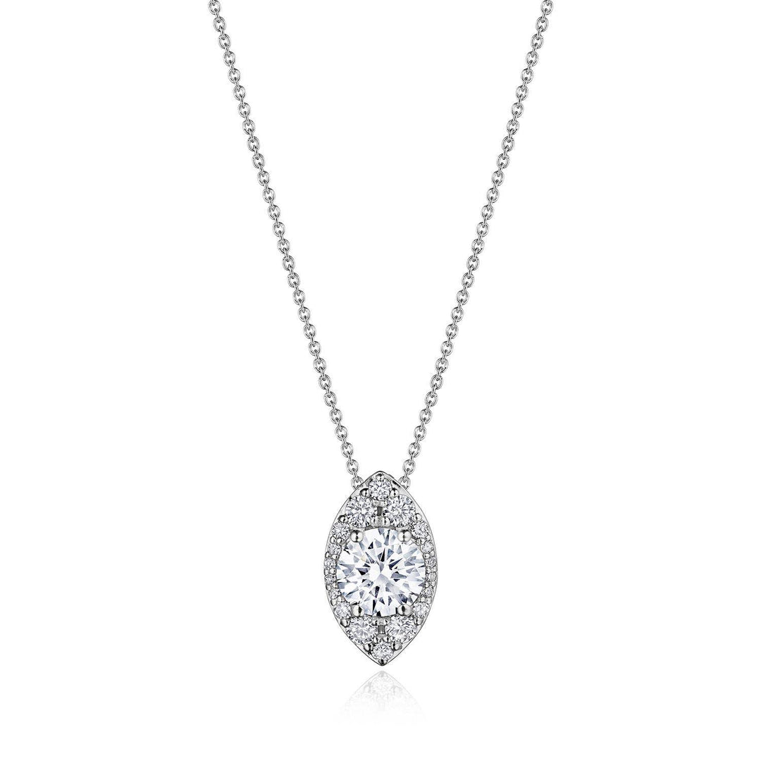 17"" Vertical Marquise Bloom Diamond Necklace