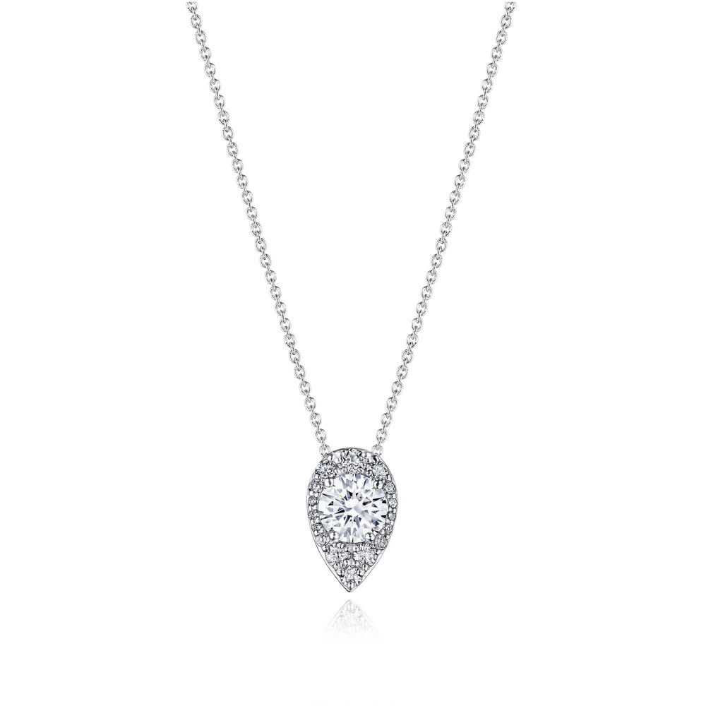 17"" Pear Bloom Diamond Necklace