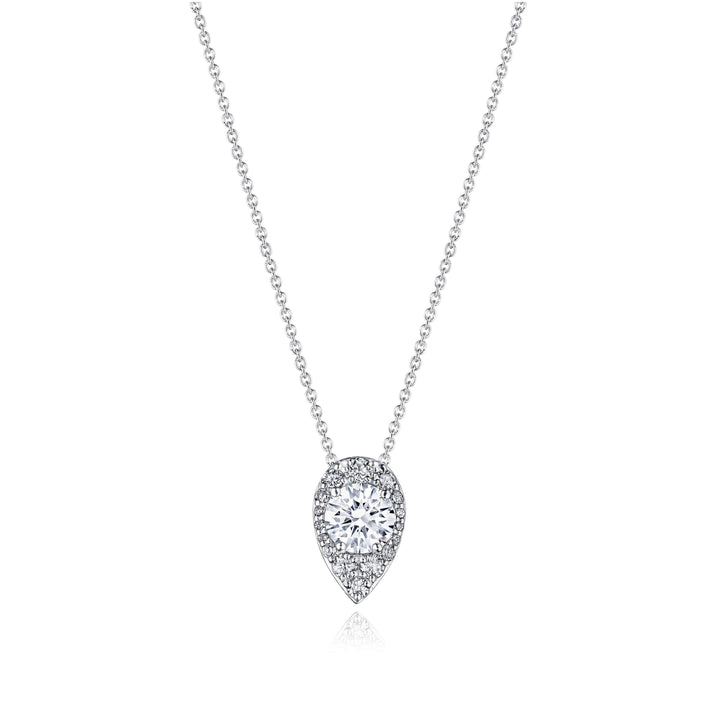 17"" Pear Bloom Diamond Necklace