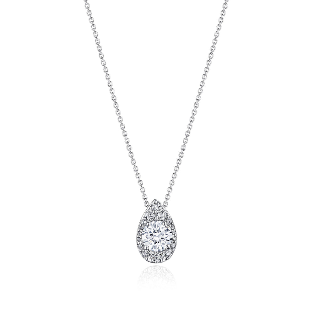 17"" Pear Bloom Diamond Necklace