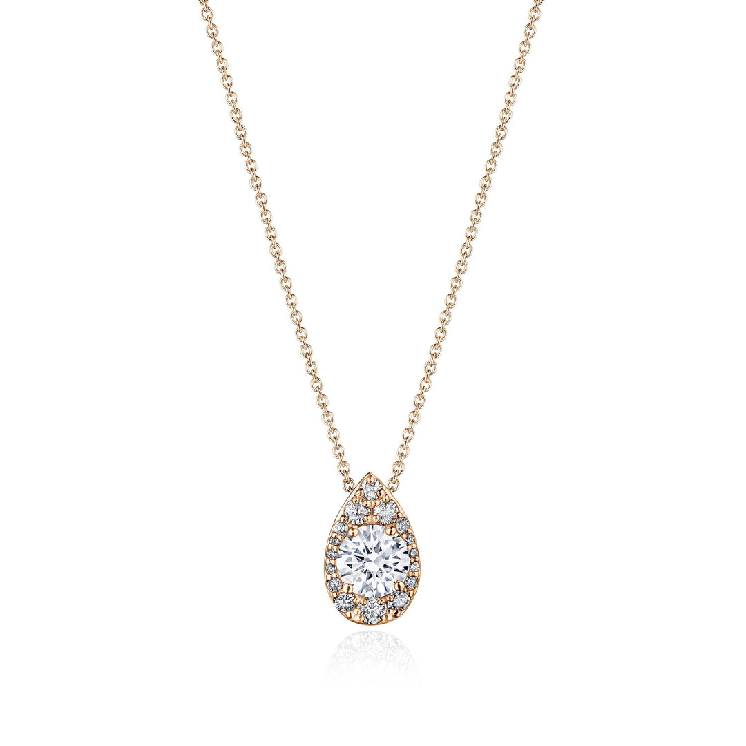 17"" Pear Bloom Diamond Necklace