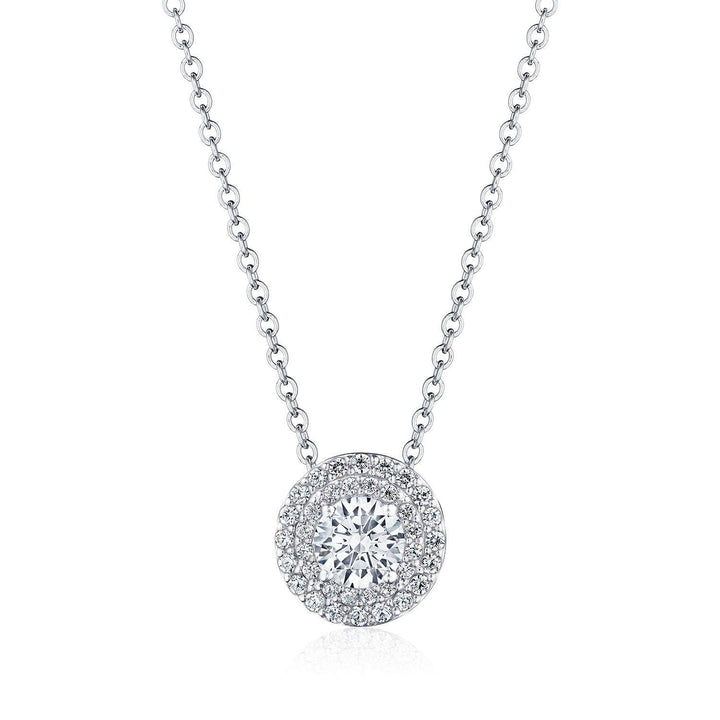 17"" Double Bloom Diamond Necklace