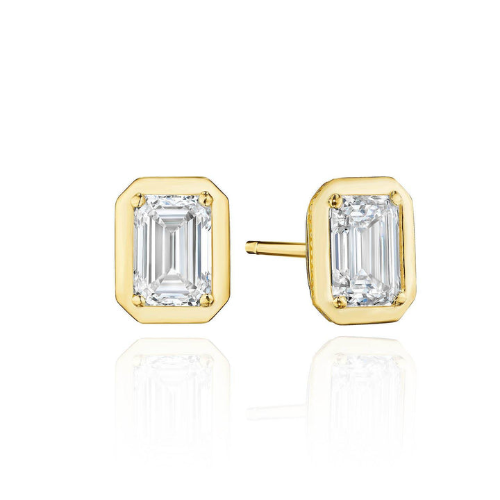 Emerald Diamond Stud Earring