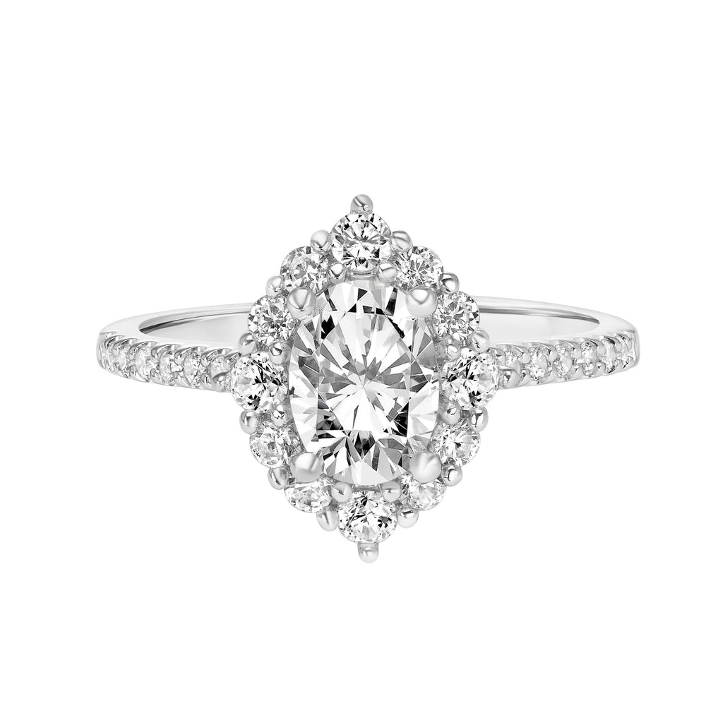 Halo Engagement Ring.  Center Stone is not included.