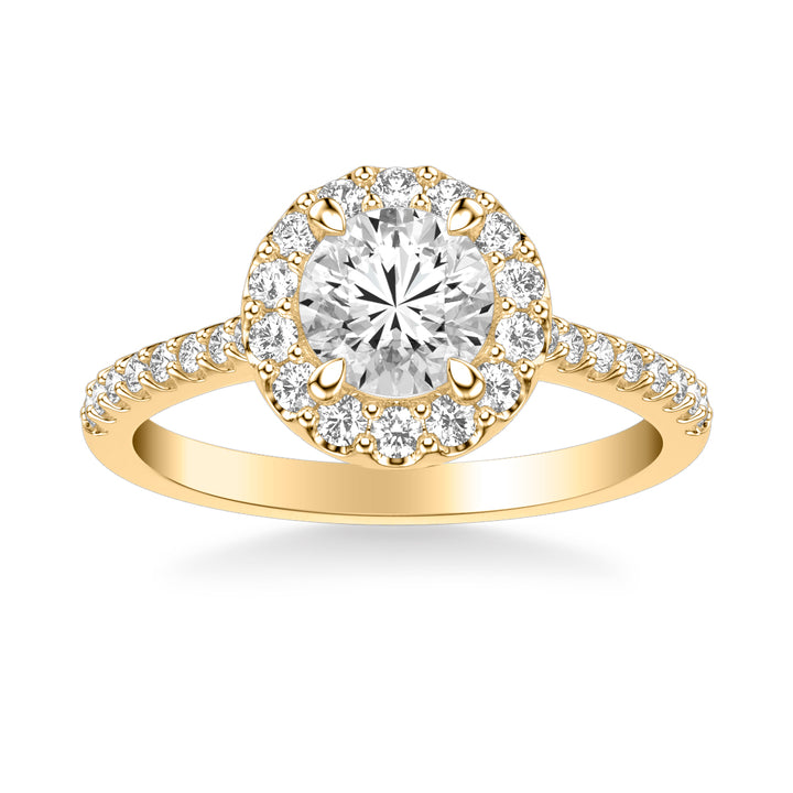 Classic Halo Engagement Ring.  Center Stone is not included.