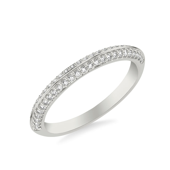 Contemporary Two-Row Diamond Band