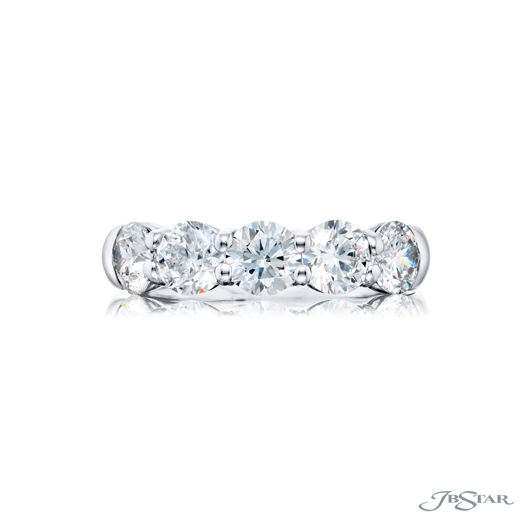 Platinum Round Diamond GIA Certified Band