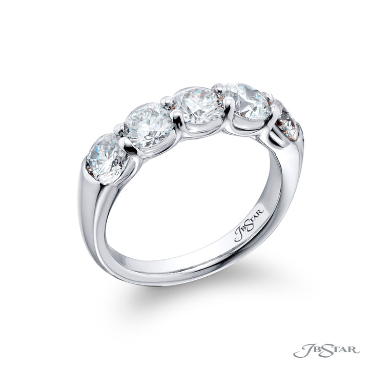 Platinum Round Diamond GIA Certified Band