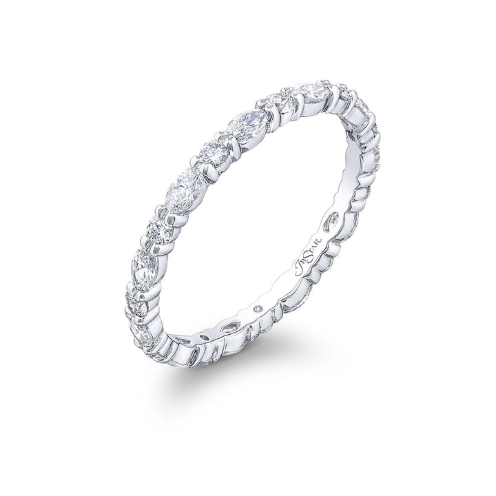 Diamond Eternity Band Marquise & Round 0.84 ctw.