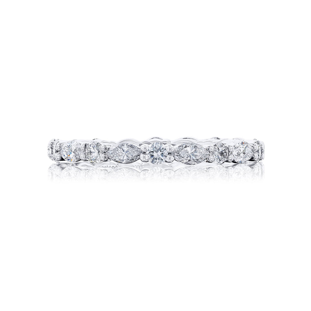 Diamond Eternity Band Marquise & Round 0.95 ctw.