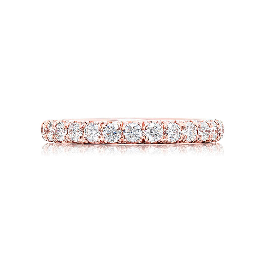 Diamond Eternity Band Round Cut 1.11 ctw. 18K Pink Gold