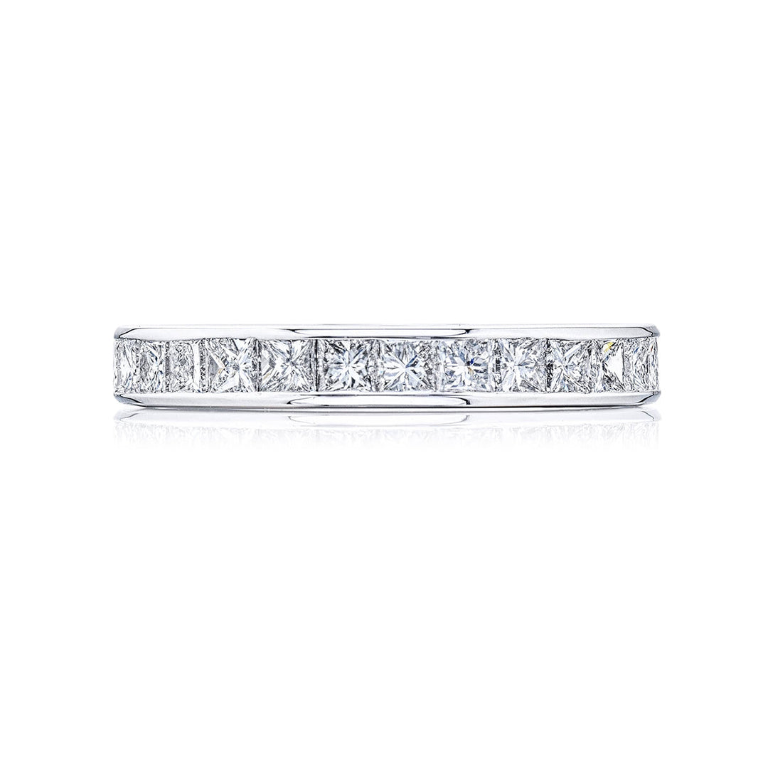 Eternity Band 28 Princess Cut Diamonds Channel Setting Plat